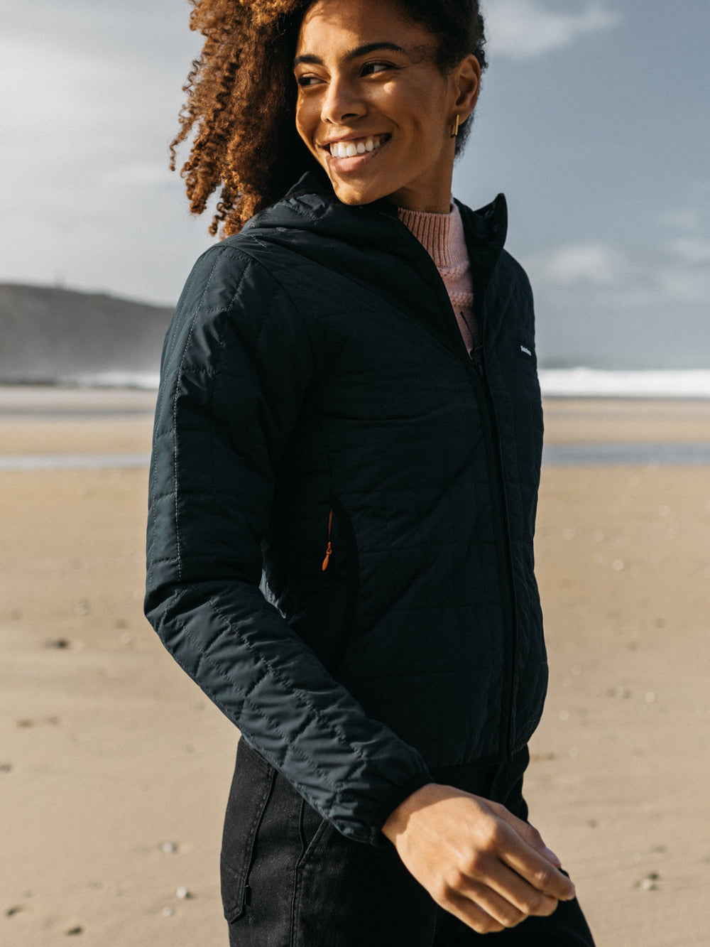 Women Firecrest Hooded Jacket in Black