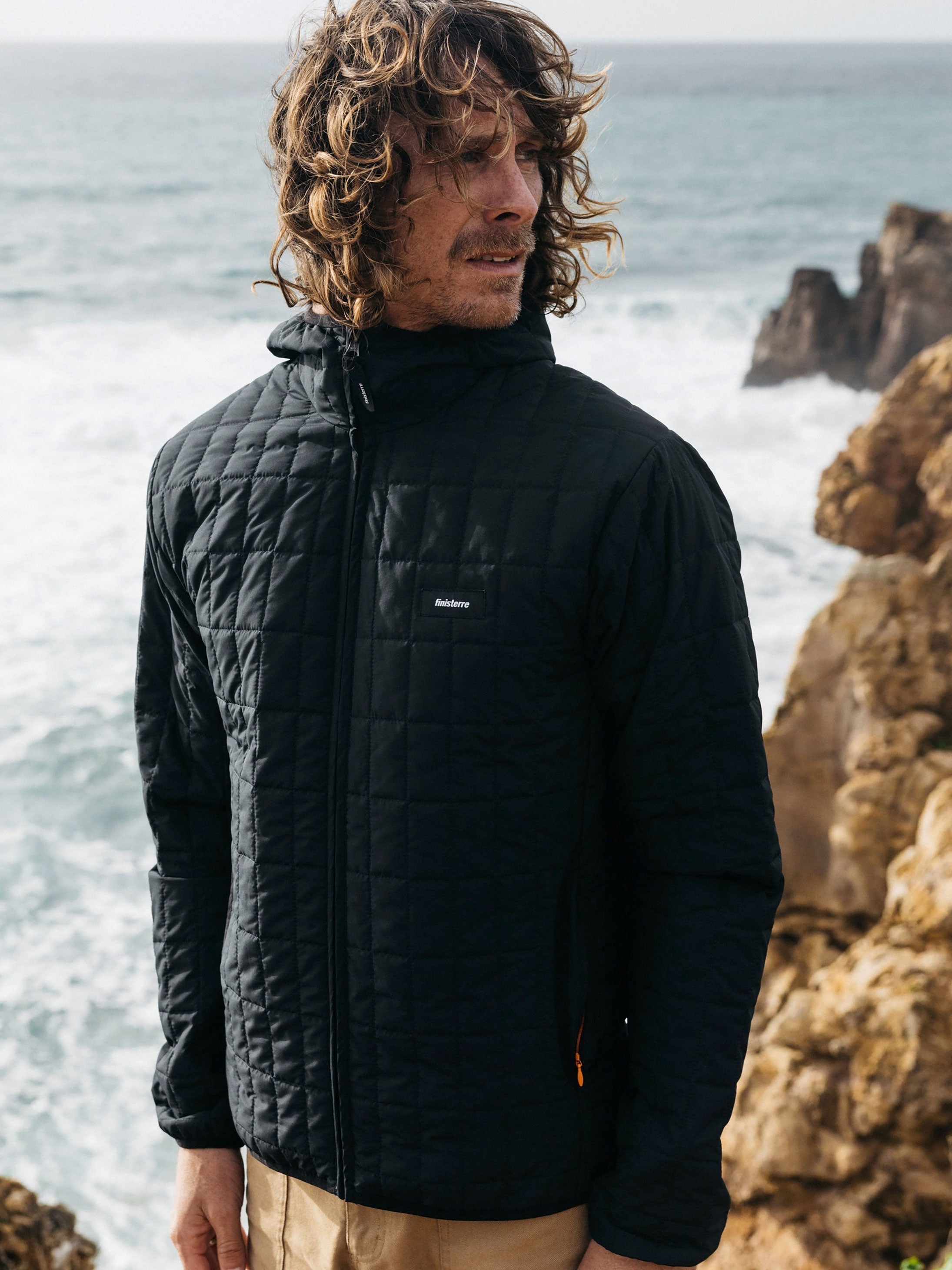 Men Firecrest Hooded Jacket in Black