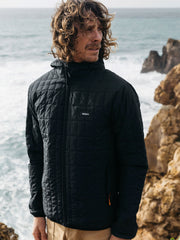 Men Firecrest Hooded Jacket in Black
