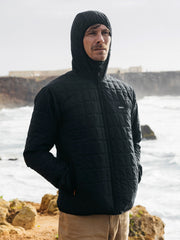 Men Firecrest Hooded Jacket in Black