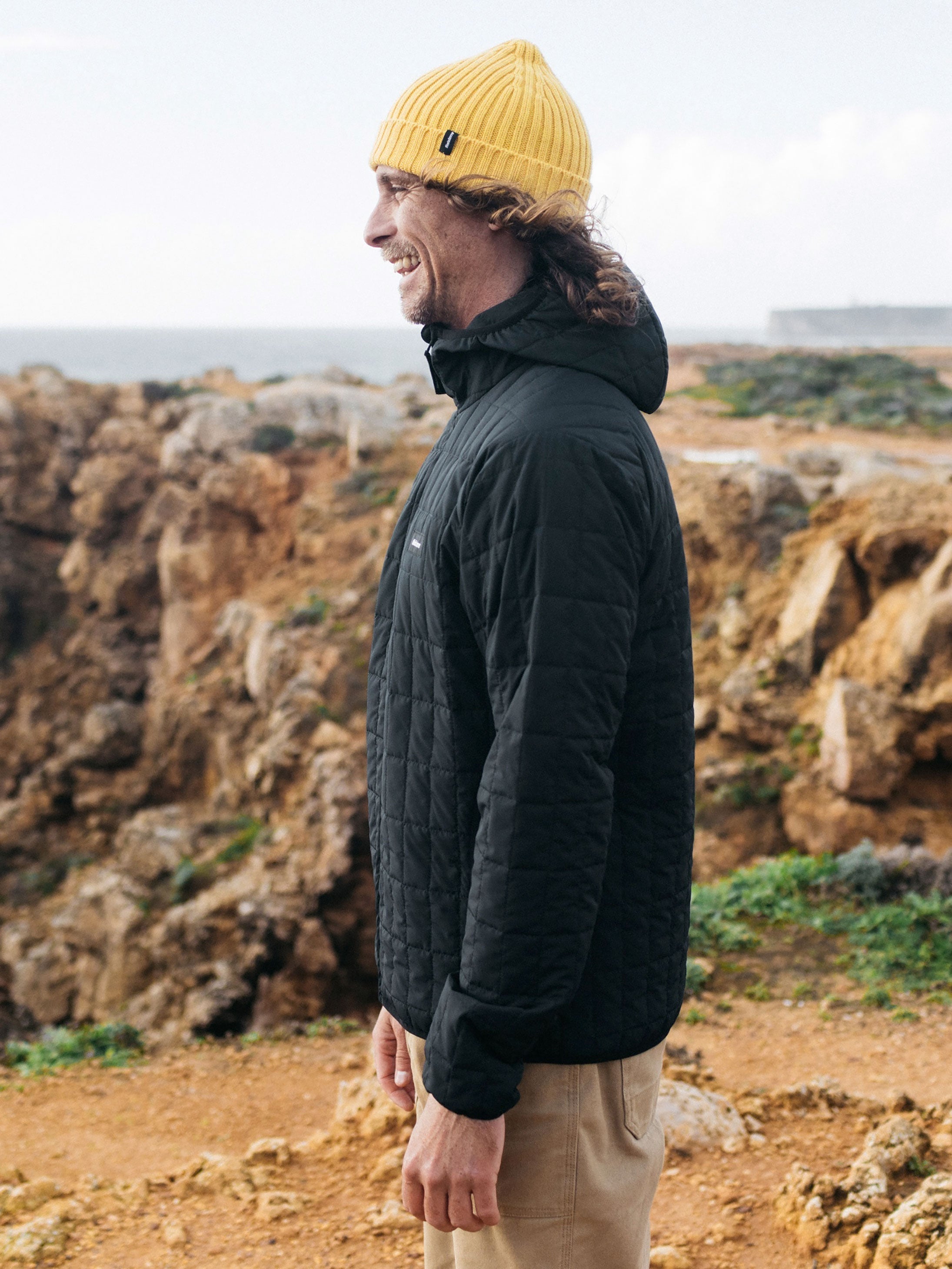 Men Firecrest Hooded Jacket in Black