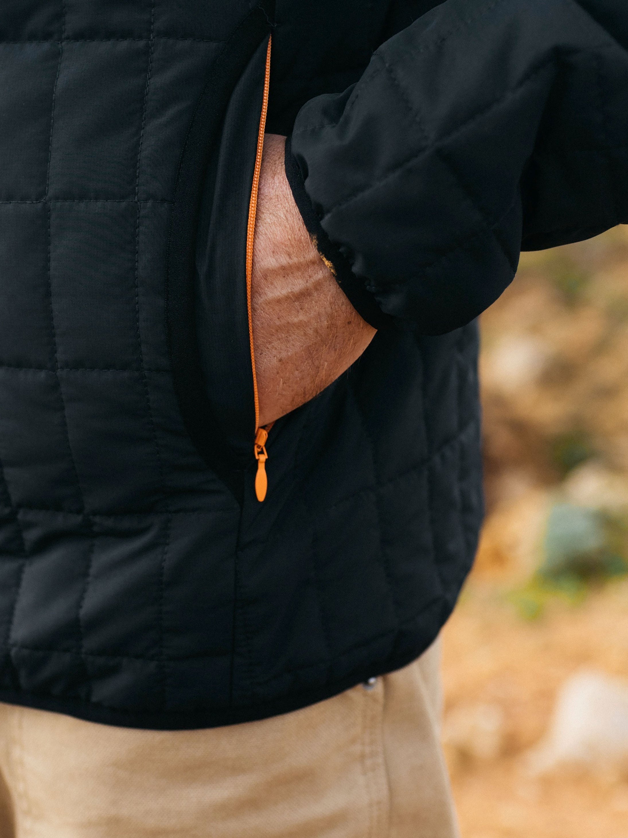 Men Firecrest Hooded Jacket in Black