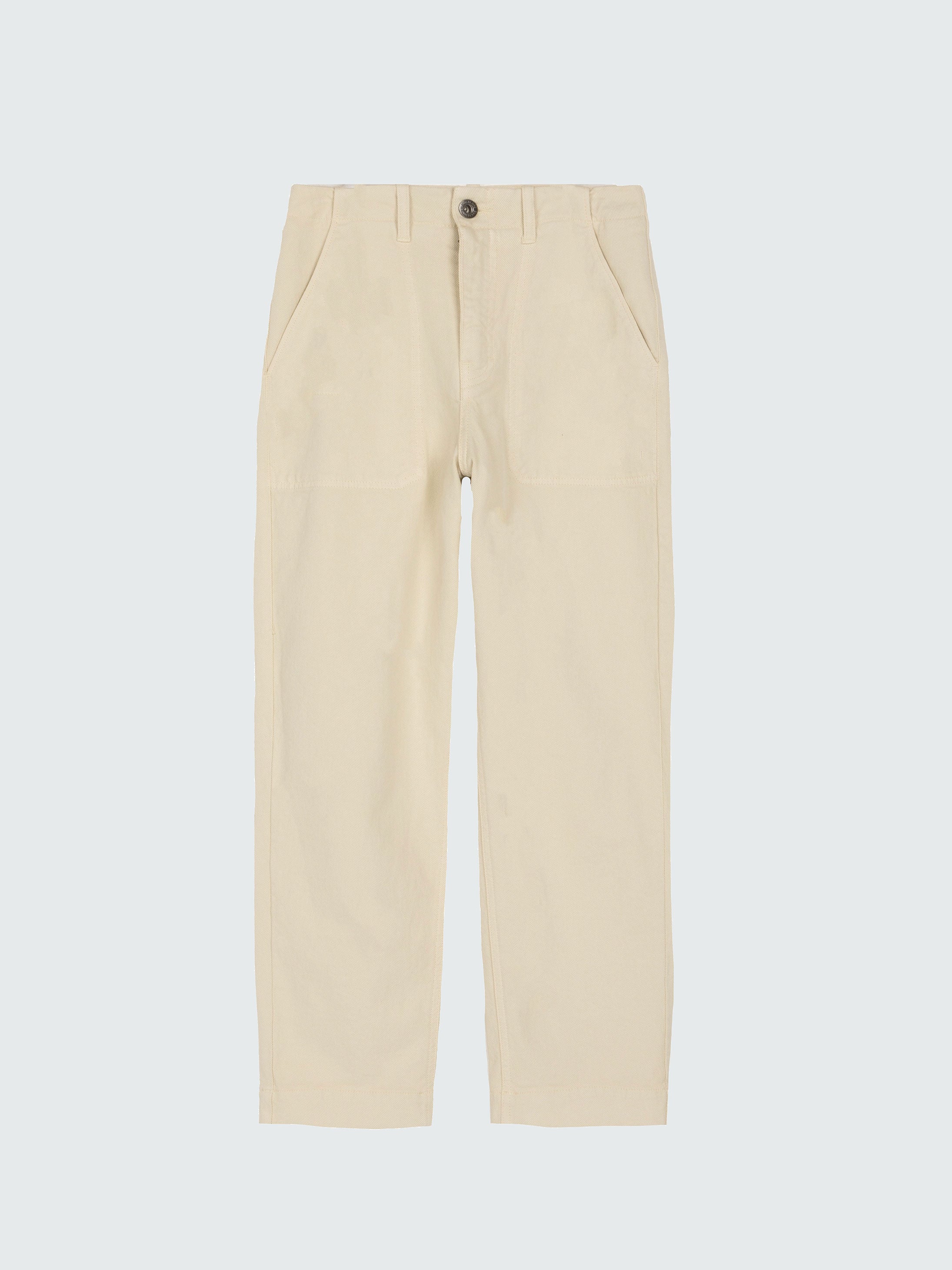 Women Yarrel Canvas Trouser in Ecru