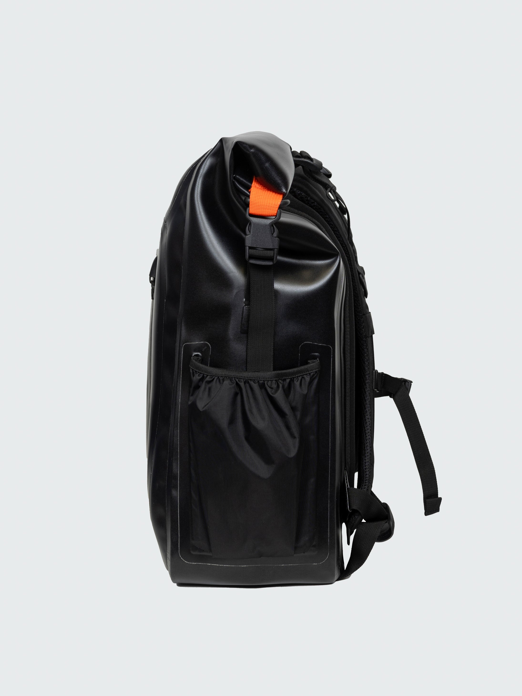 Men/Women Waterproof Roll Top Backpack in Black | Adventure Ready