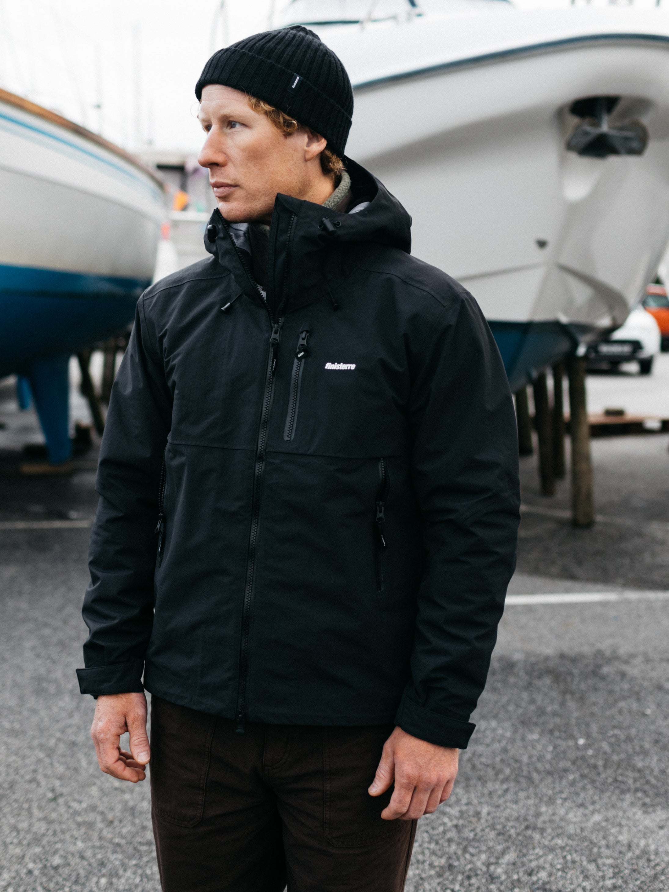 Men Stormbird Waterproof Jacket in Black
