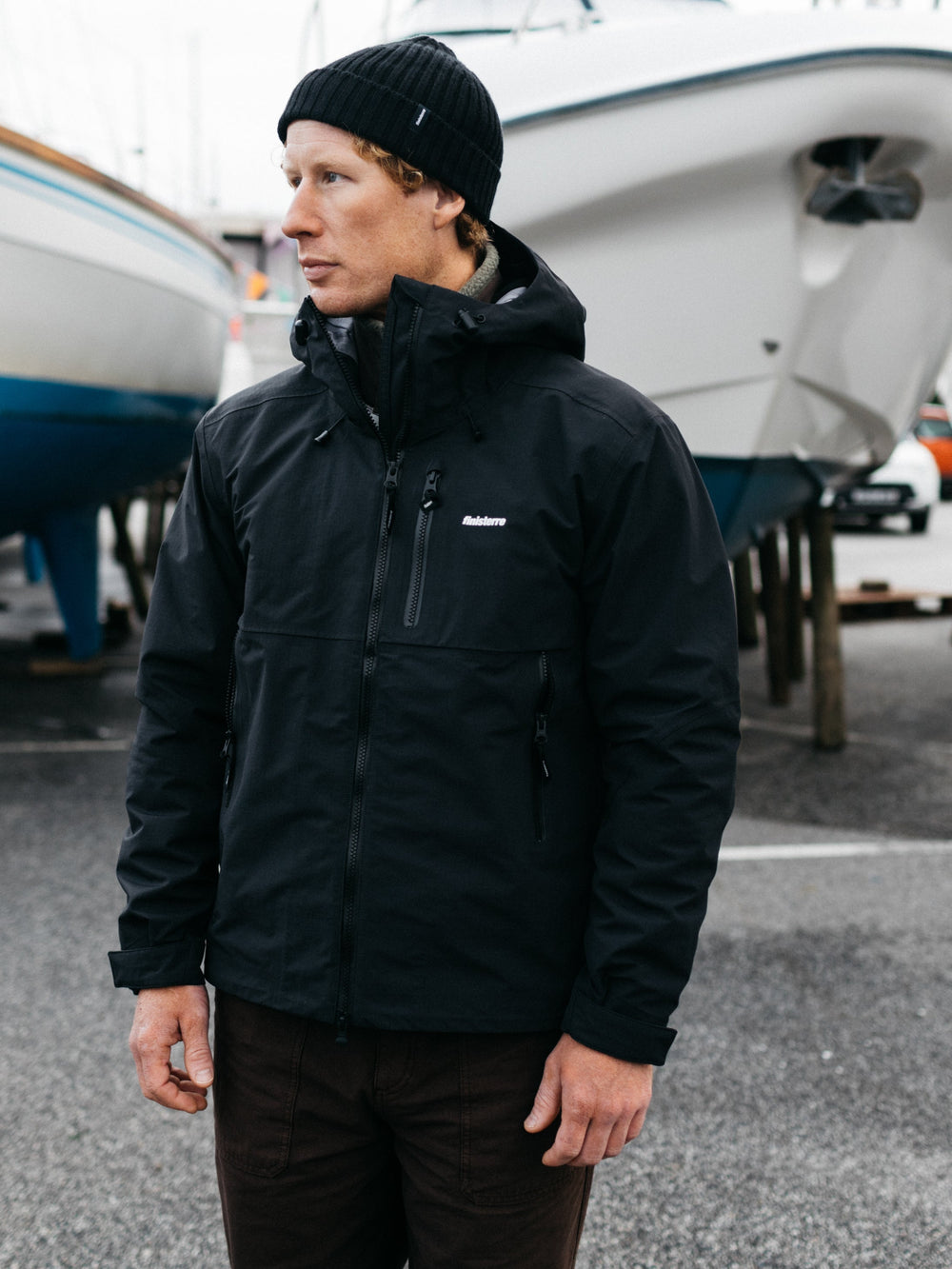 Men Stormbird Waterproof Jacket in Black