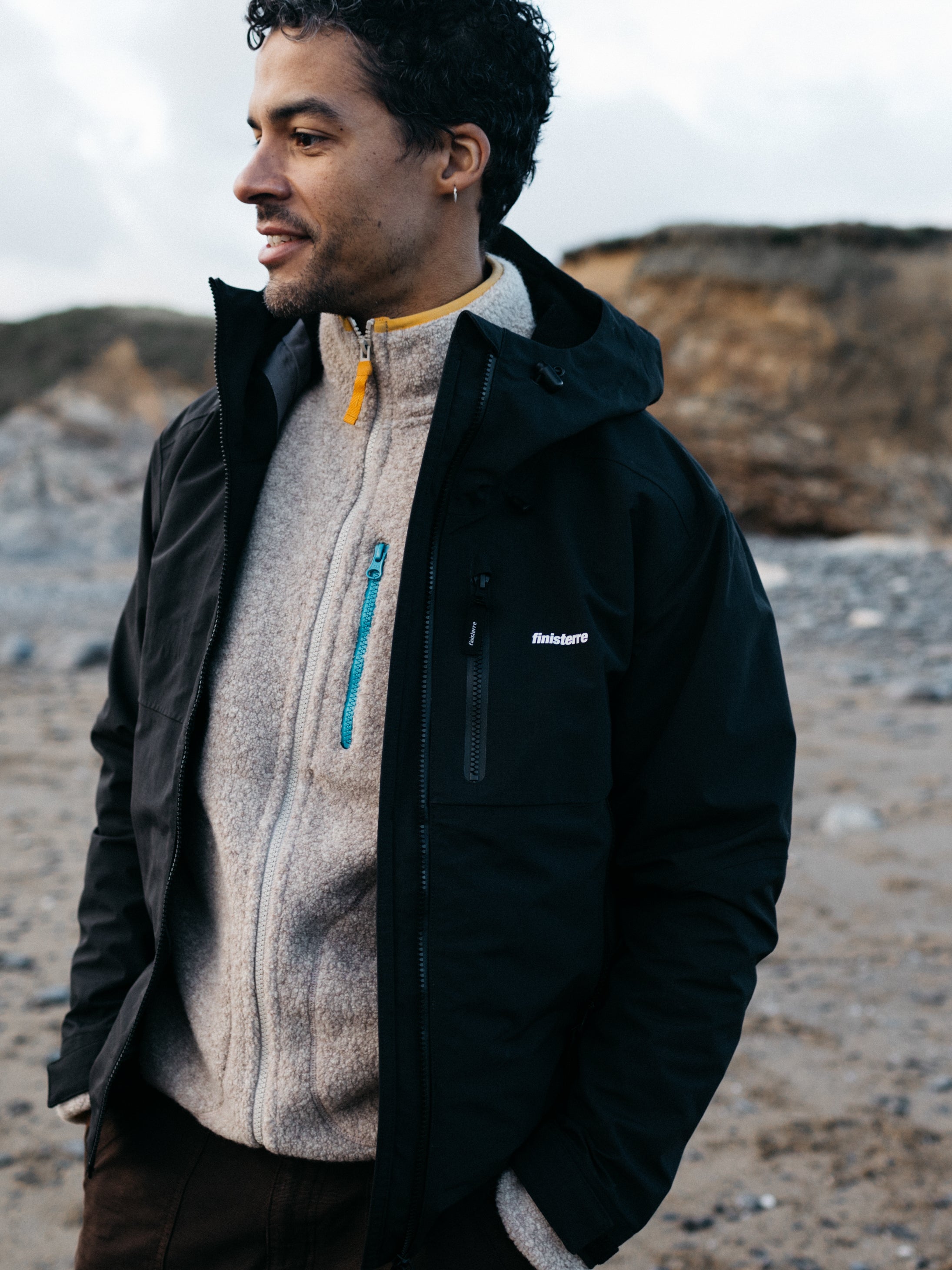 Men Stormbird Waterproof Jacket in Black