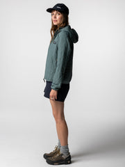 Women Firecrest Hooded Jacket in Deep Sea