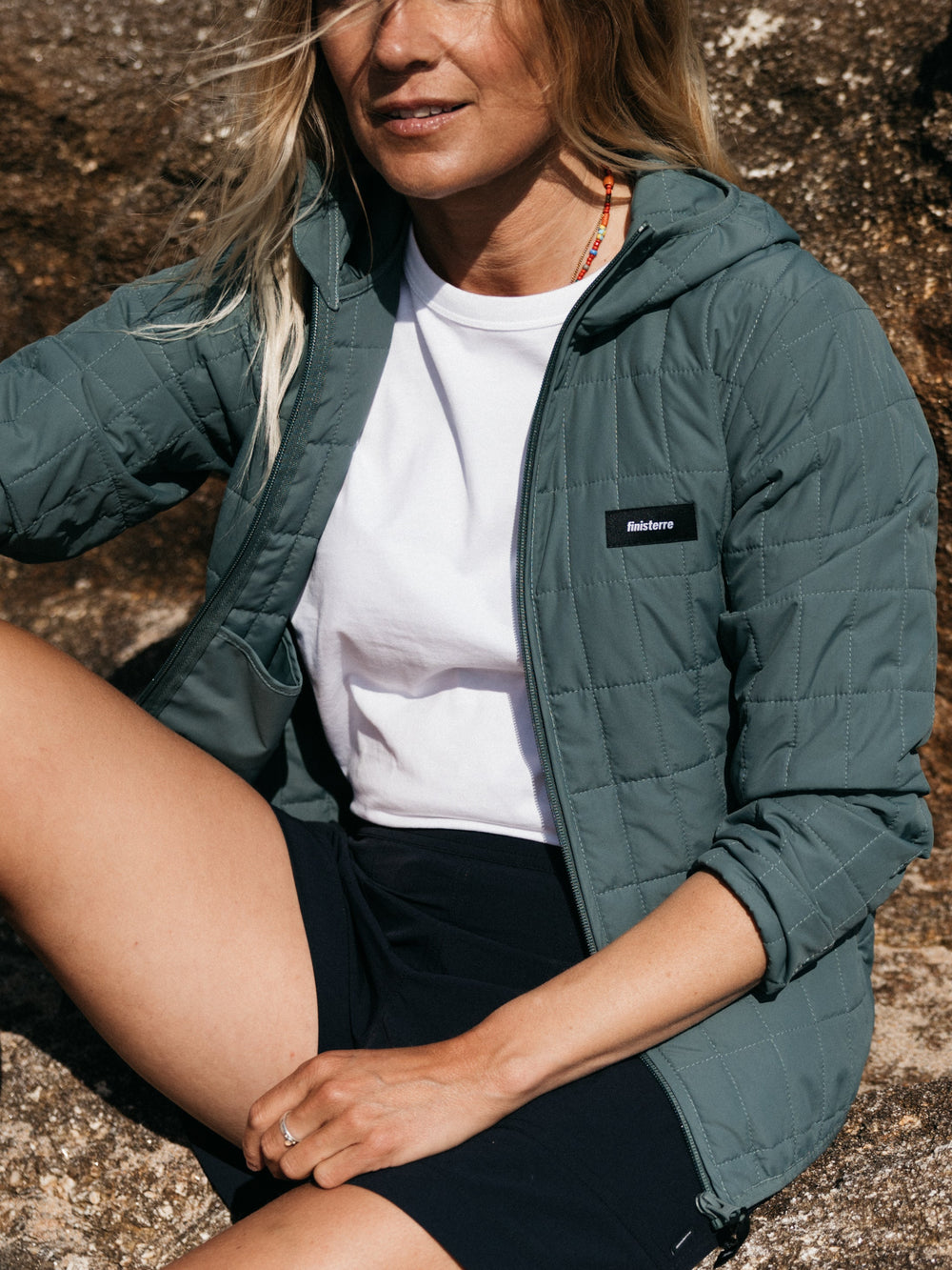Women Firecrest Hooded Jacket in Deep Sea
