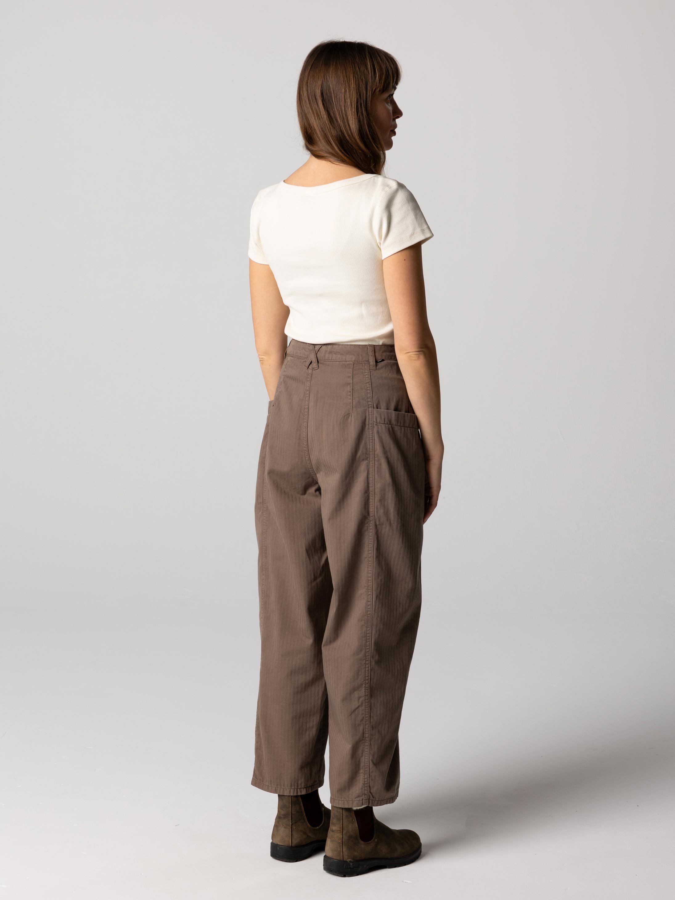 Women Organic White Ribbed T-Shirt - Powes
