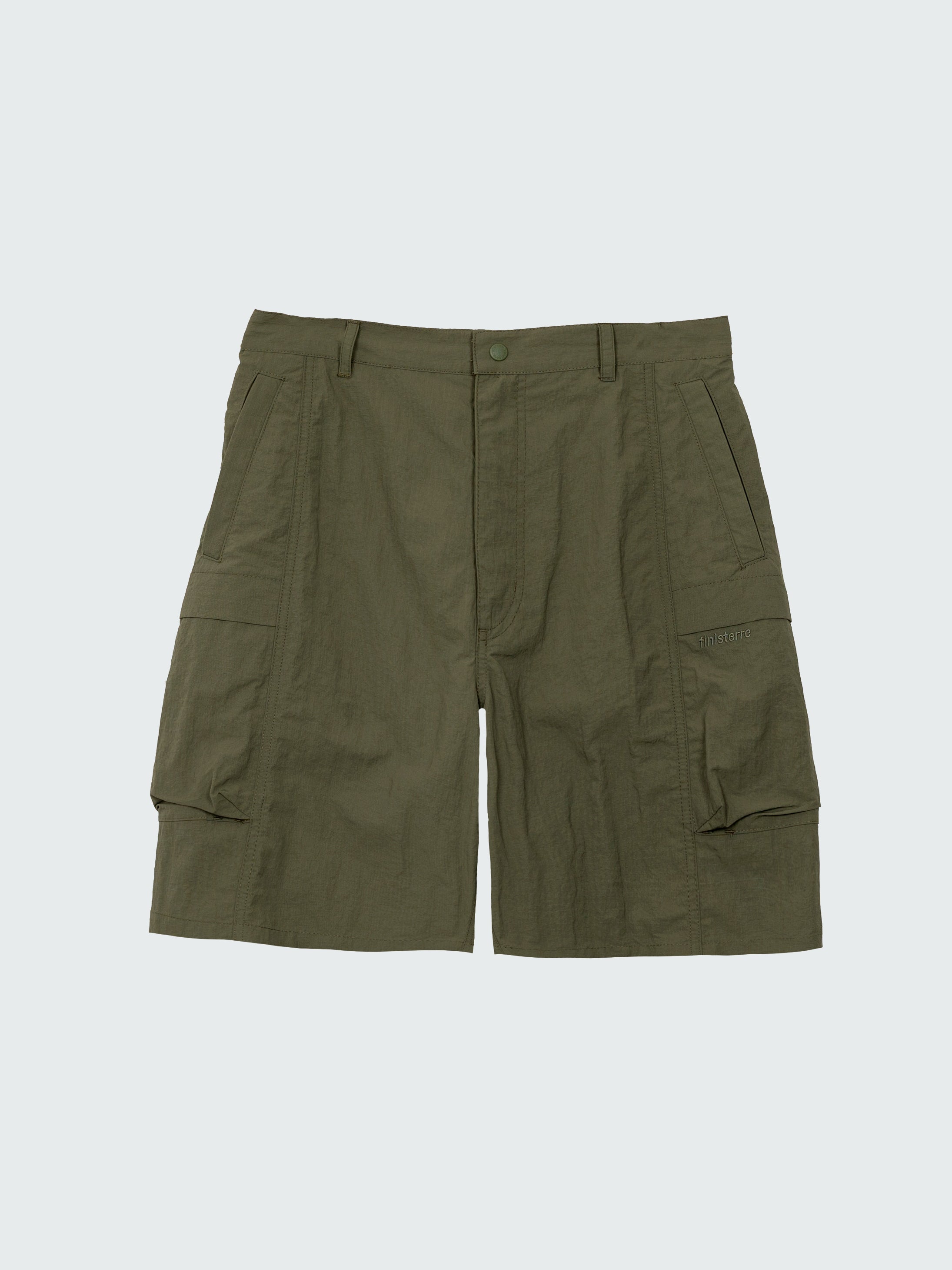 Men Recycled Shorts in Olive - Wander