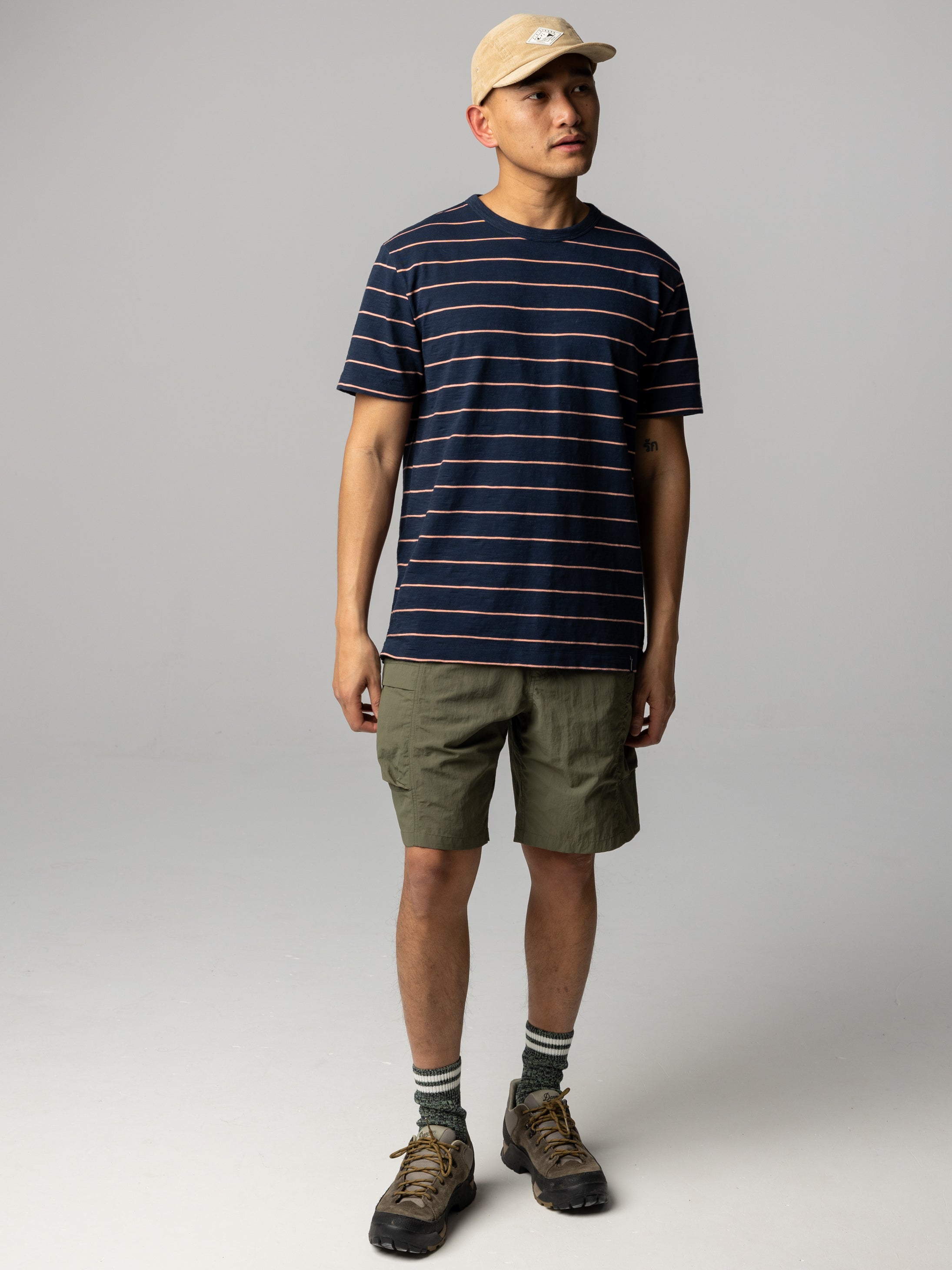 Men Recycled Shorts in Olive - Wander