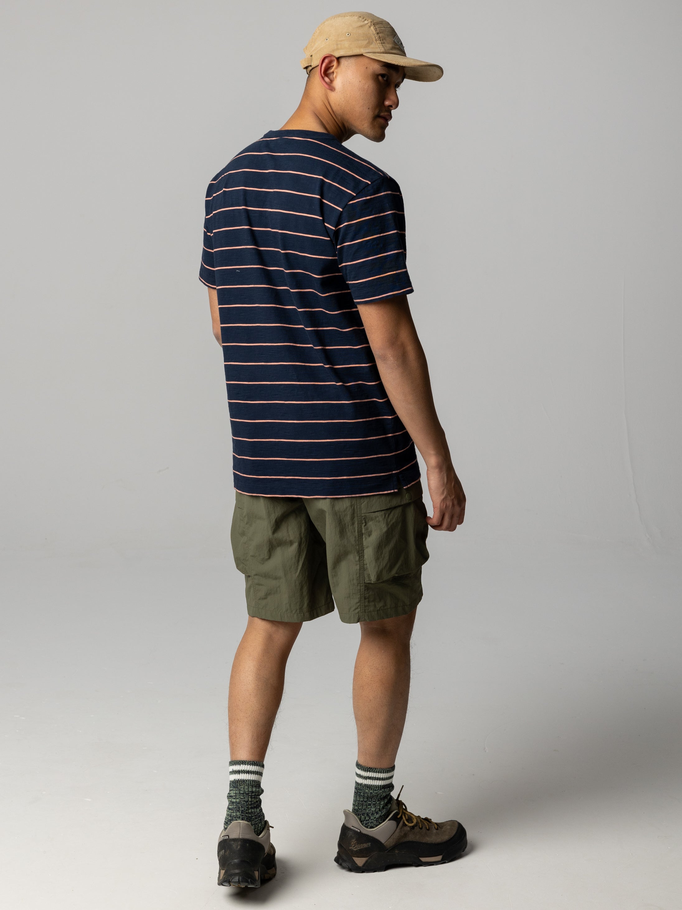 Men Recycled Shorts in Olive - Wander