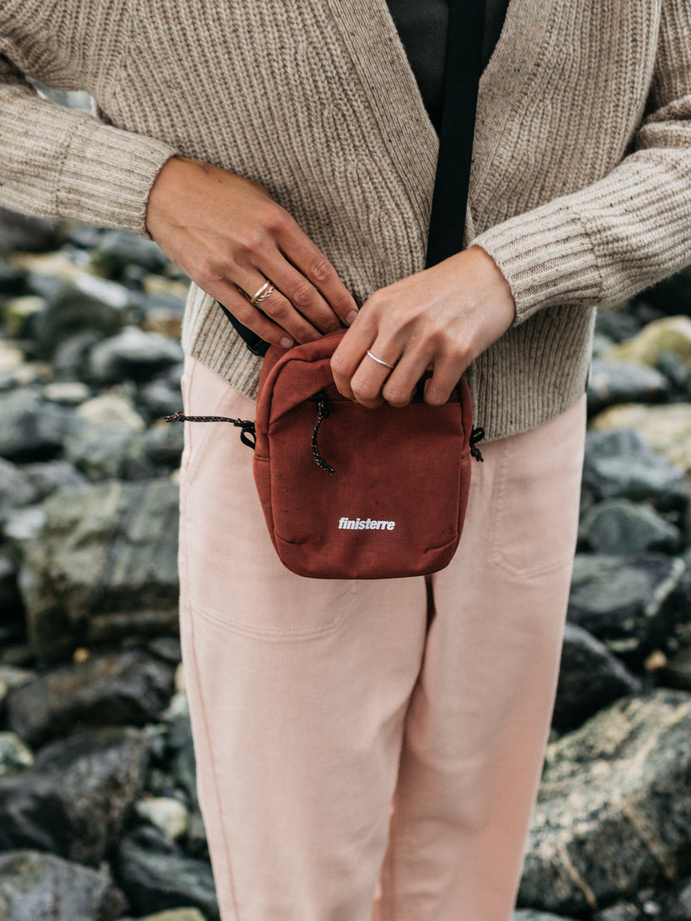 Men/Women Nautilus Pocket Pack Bag in Dark Rosewood