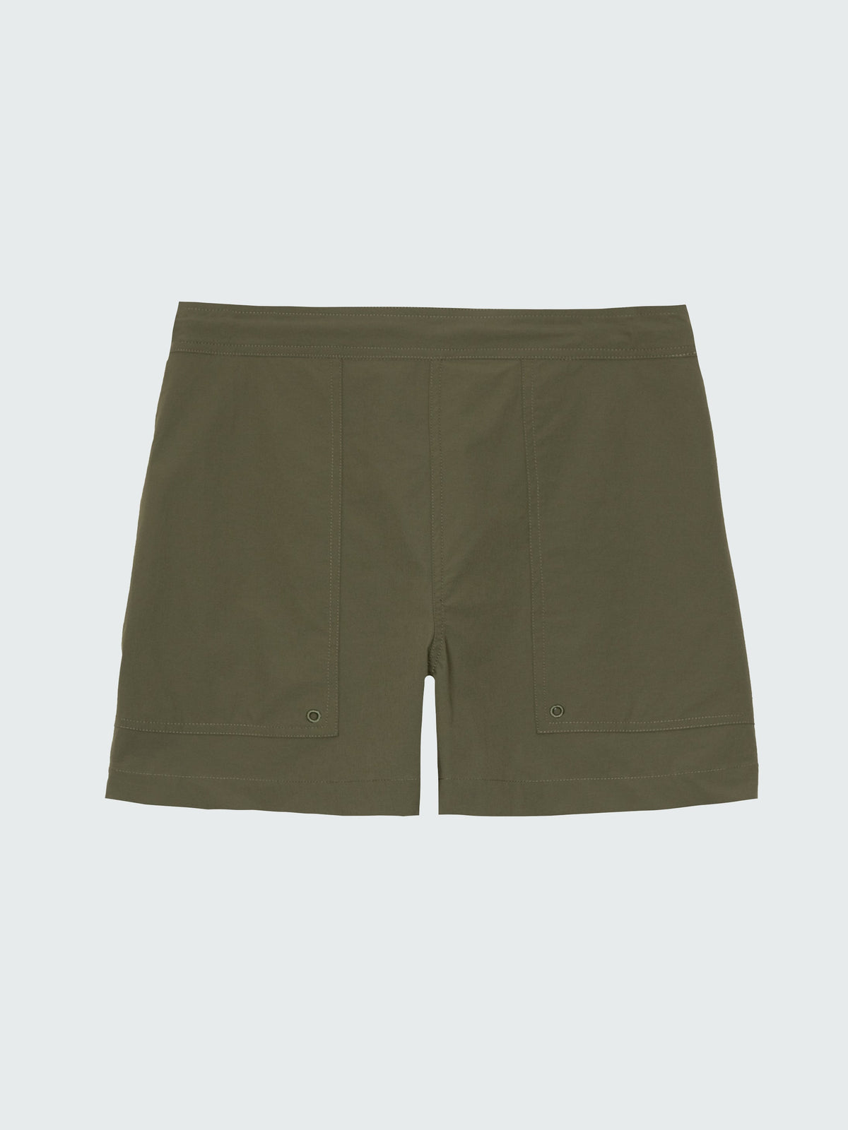 Women Recycled Hybrid Short in Olive - Walker