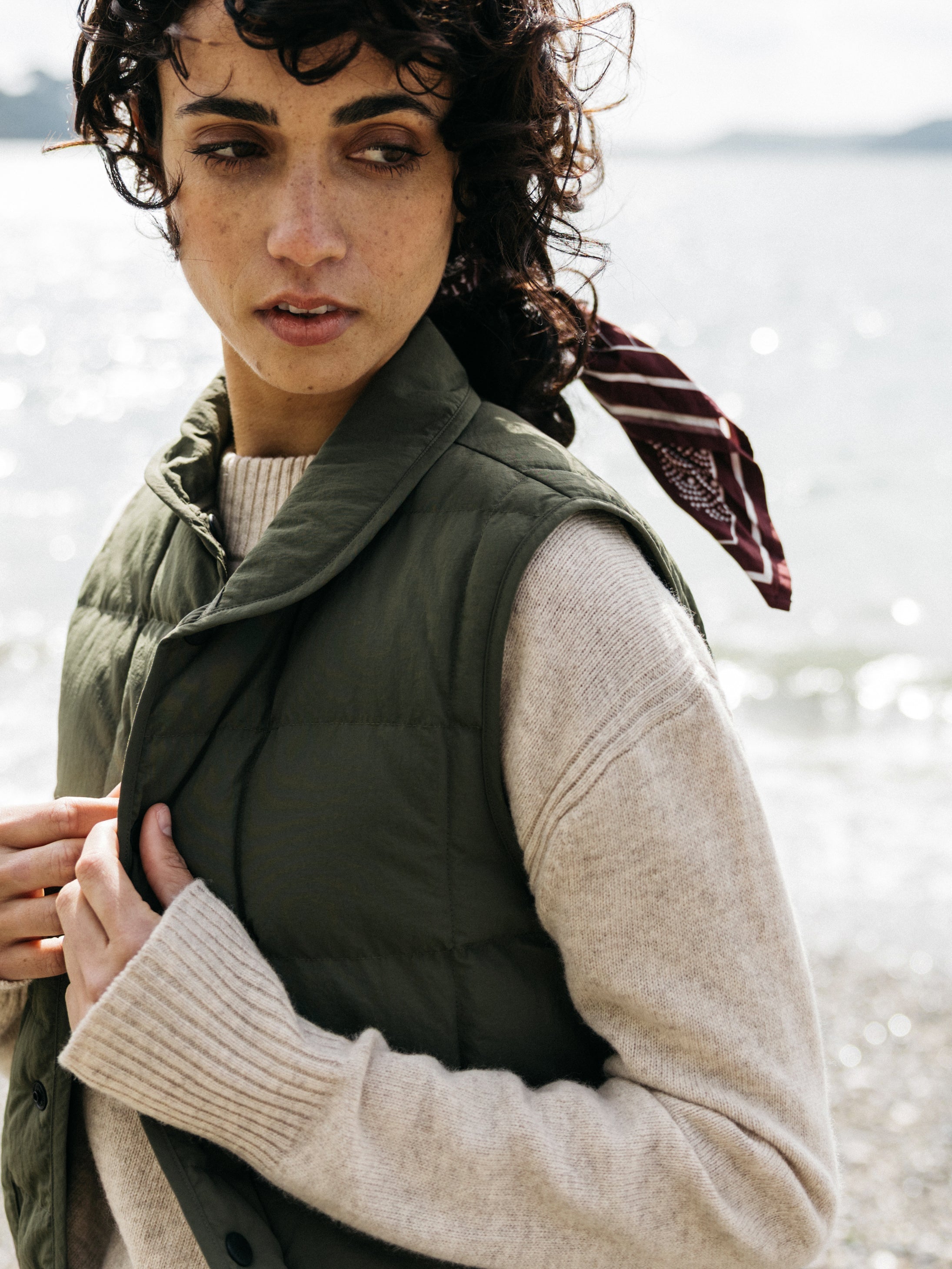 Women Lapwing Insulated Gilet in Olive