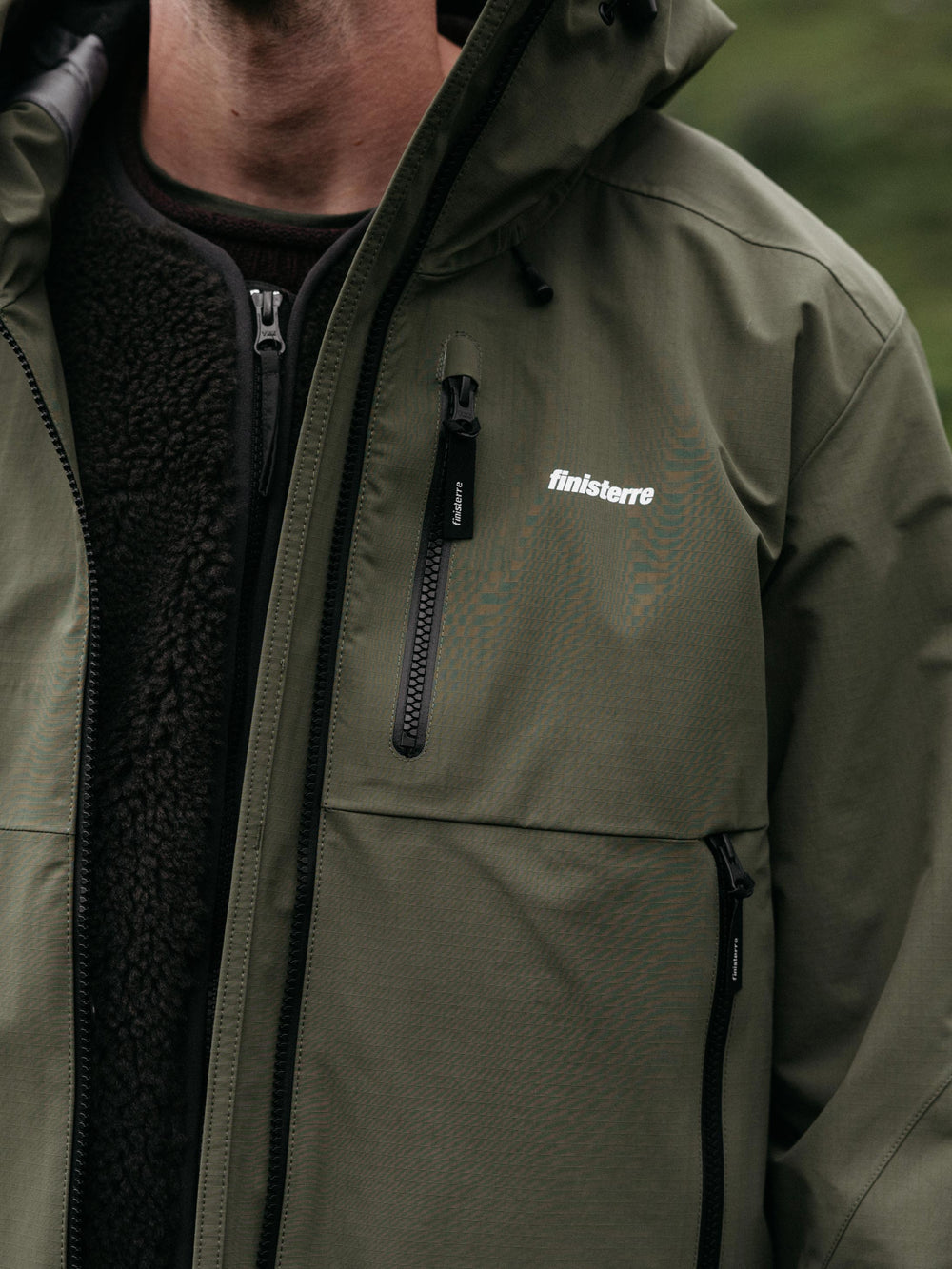 Men Stormbird Waterproof Jacket in Olive