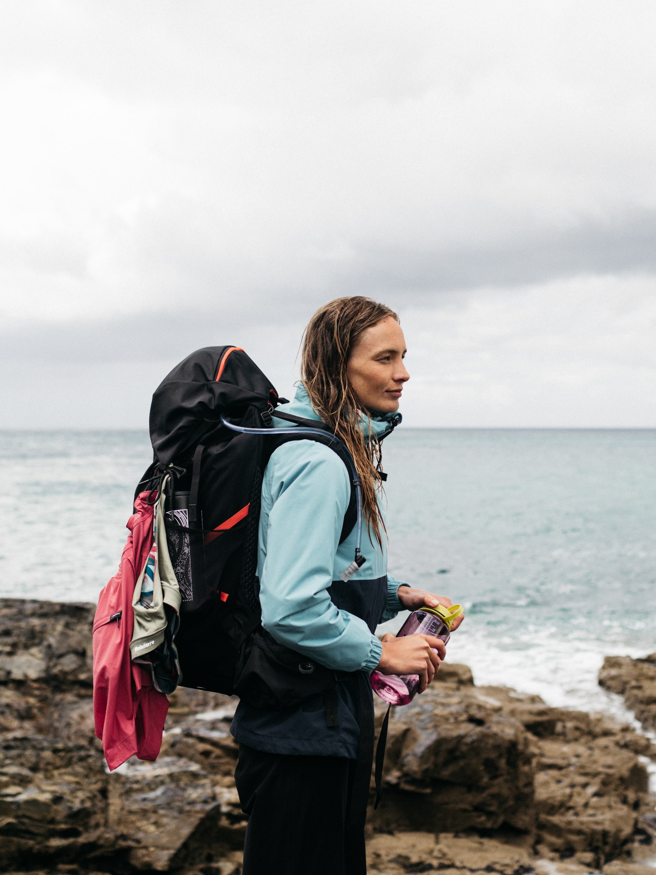 Men/Women Finisterre + Gregory  Amber 54 Rucksack - Black