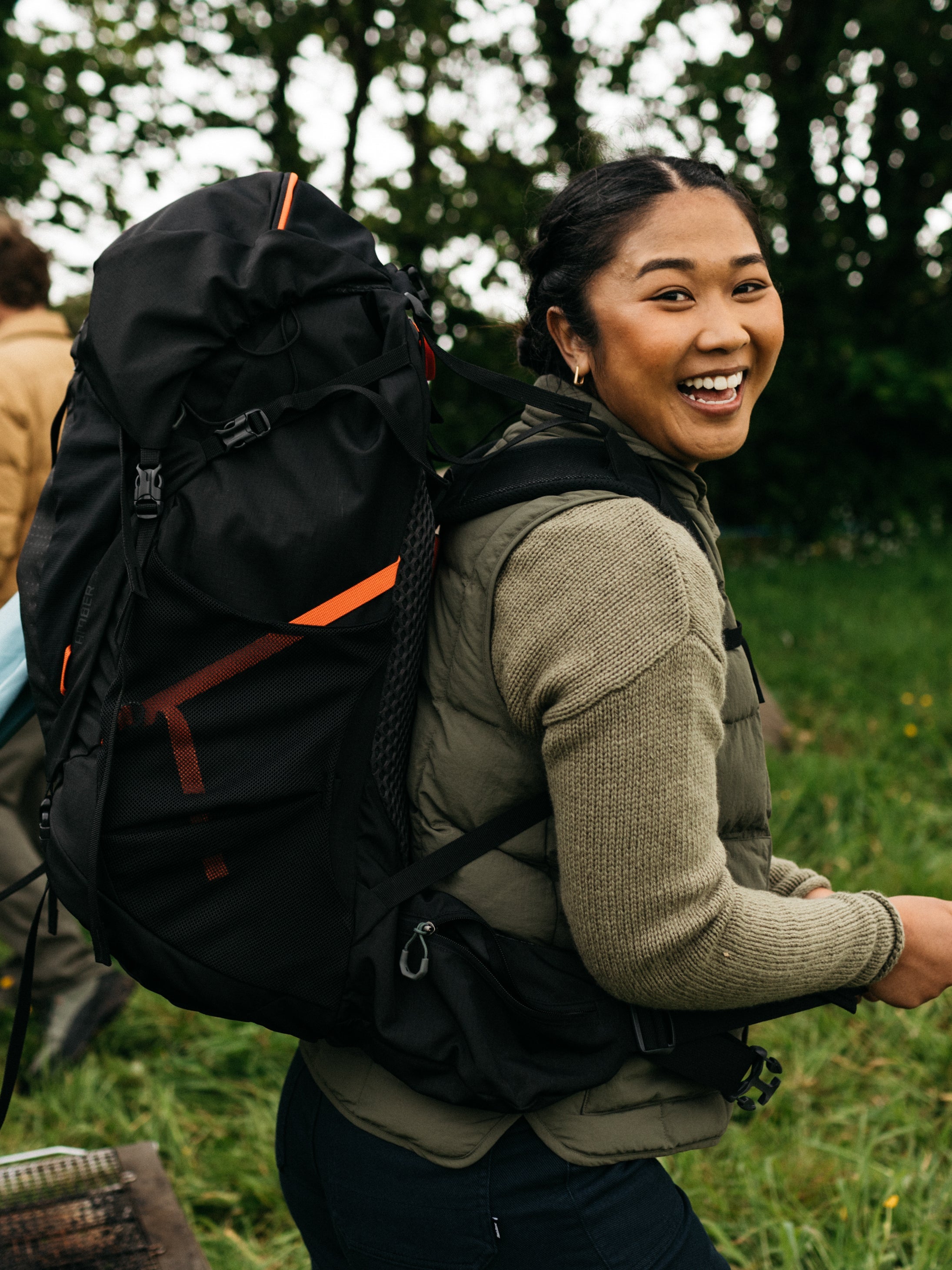 Men/Women Finisterre + Gregory  Amber 54 Rucksack - Black