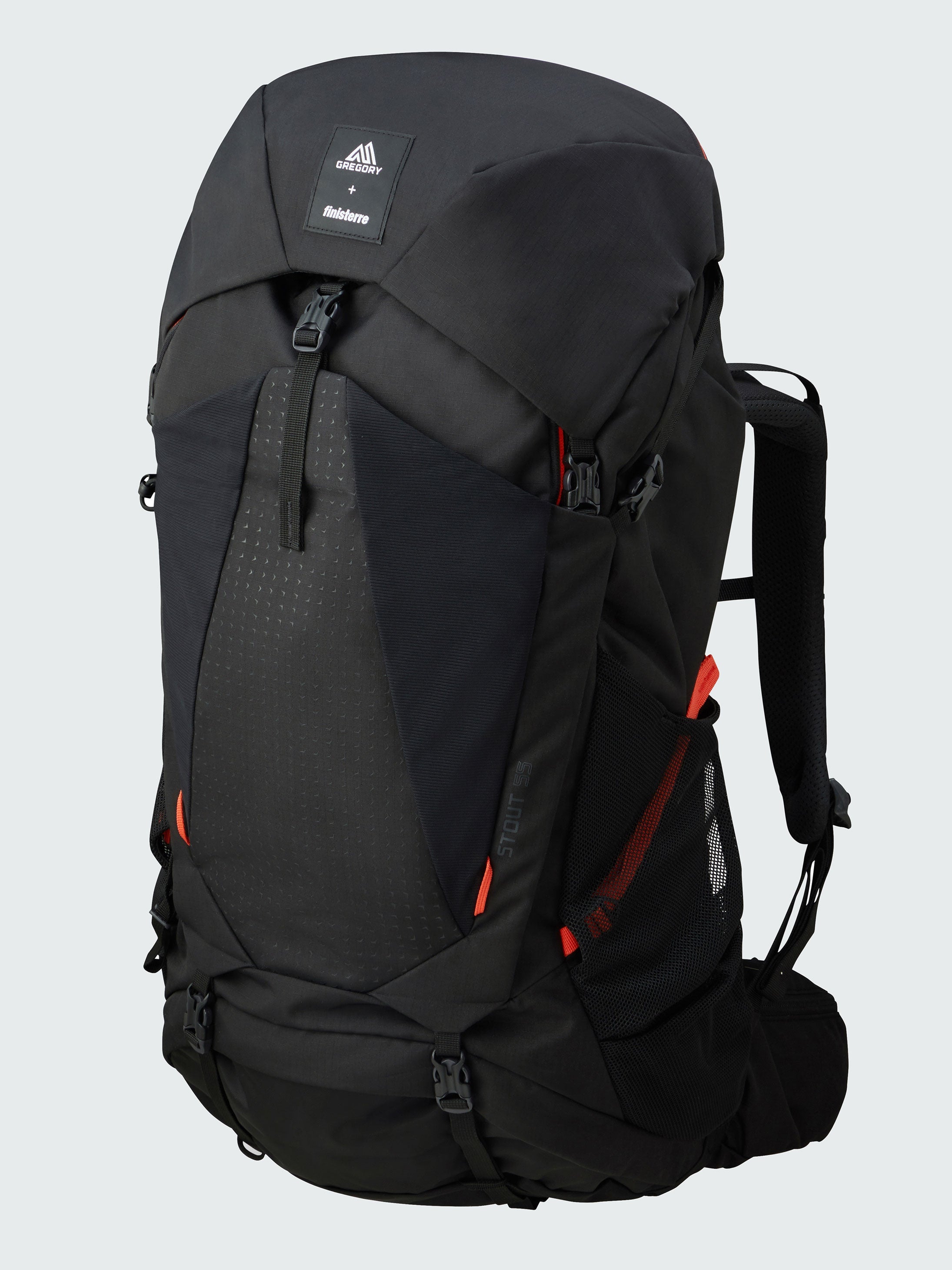 Men/Women Finisterre + Gregory  Stout 55 Rucksack - Black