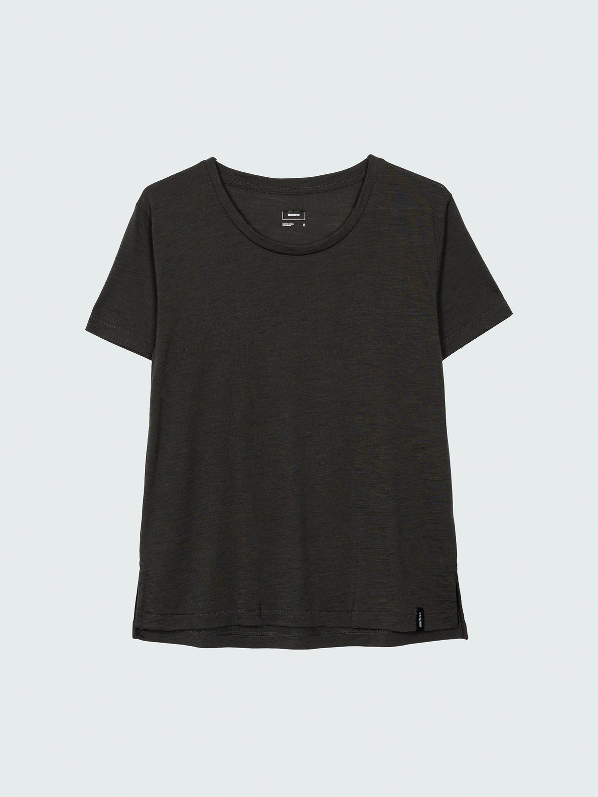 Women Merino T-Shirt Baselayer in Raven Black - Seeker