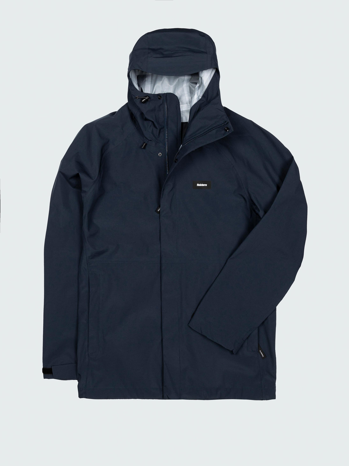 Men Recycled Waterproof Jacket in Navy - Skybird