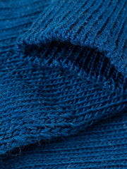 Men/Women Wool Blend Ribbed Sock in Blue
