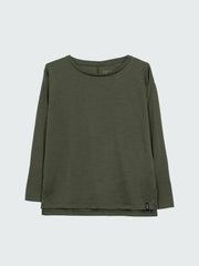 Women Merino Long Sleeve Baselayer in Olive - Seeker