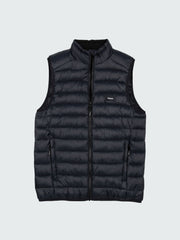 Men Recycled Insulated Gilet in Black - Nimbus