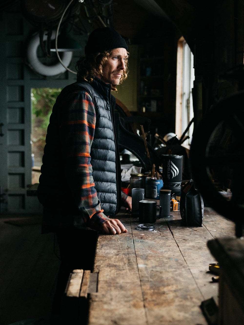 Men Recycled Insulated Gilet in Black - Nimbus