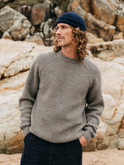 Men Mora Knit Jumper in Wild Sage