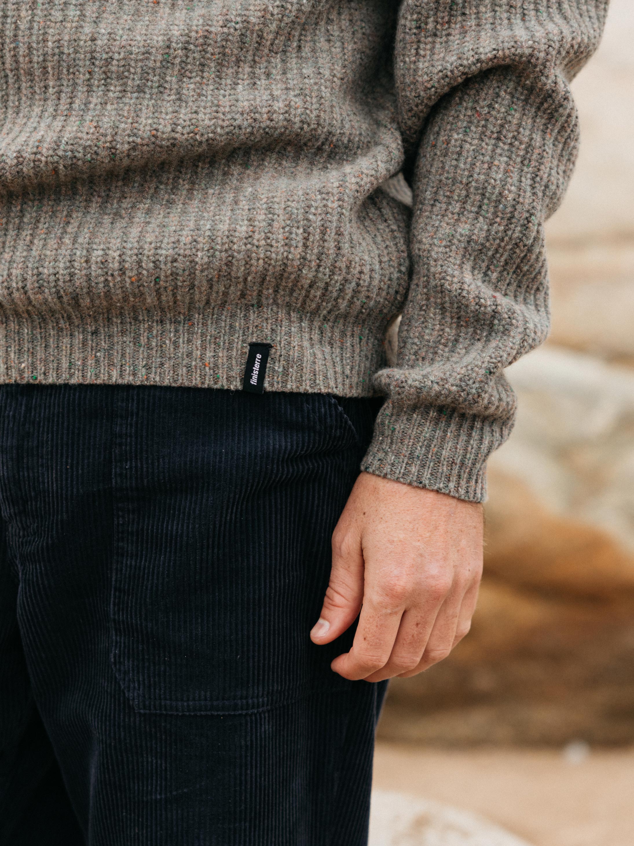 Men Mora Knit Jumper in Wild Sage